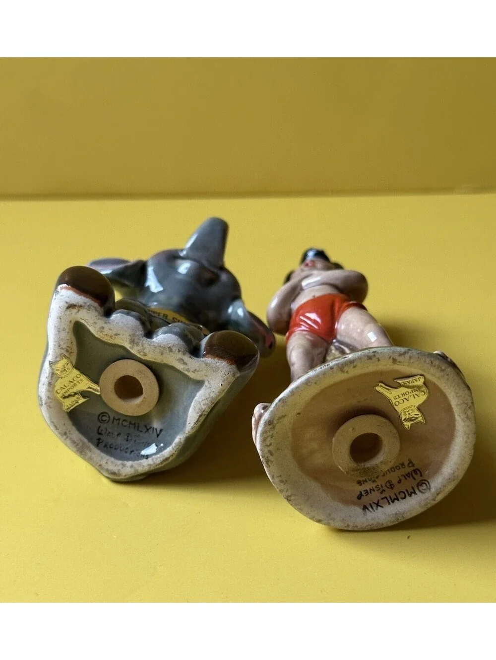 Vtg Jungle Book Mowgli Japan Set Salt And Pepper Shakers Set Of Two Disney Rare
